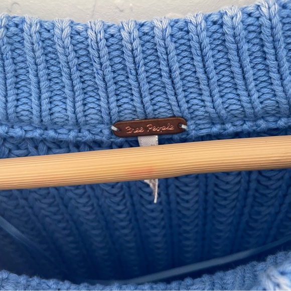 Free People Sweetheart sweater in blue egret medium - Picture 5 of 7
